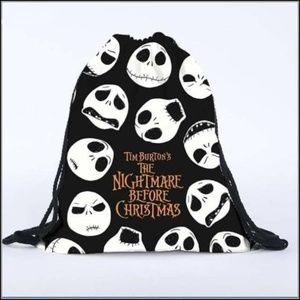 Nightmare Before Christmas Drawstring Canvas Bag